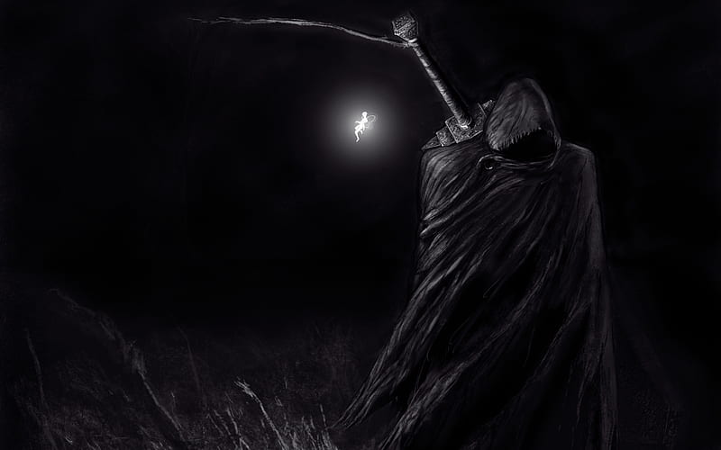 Reaper, fantasy, Grim, CG, HD wallpaper