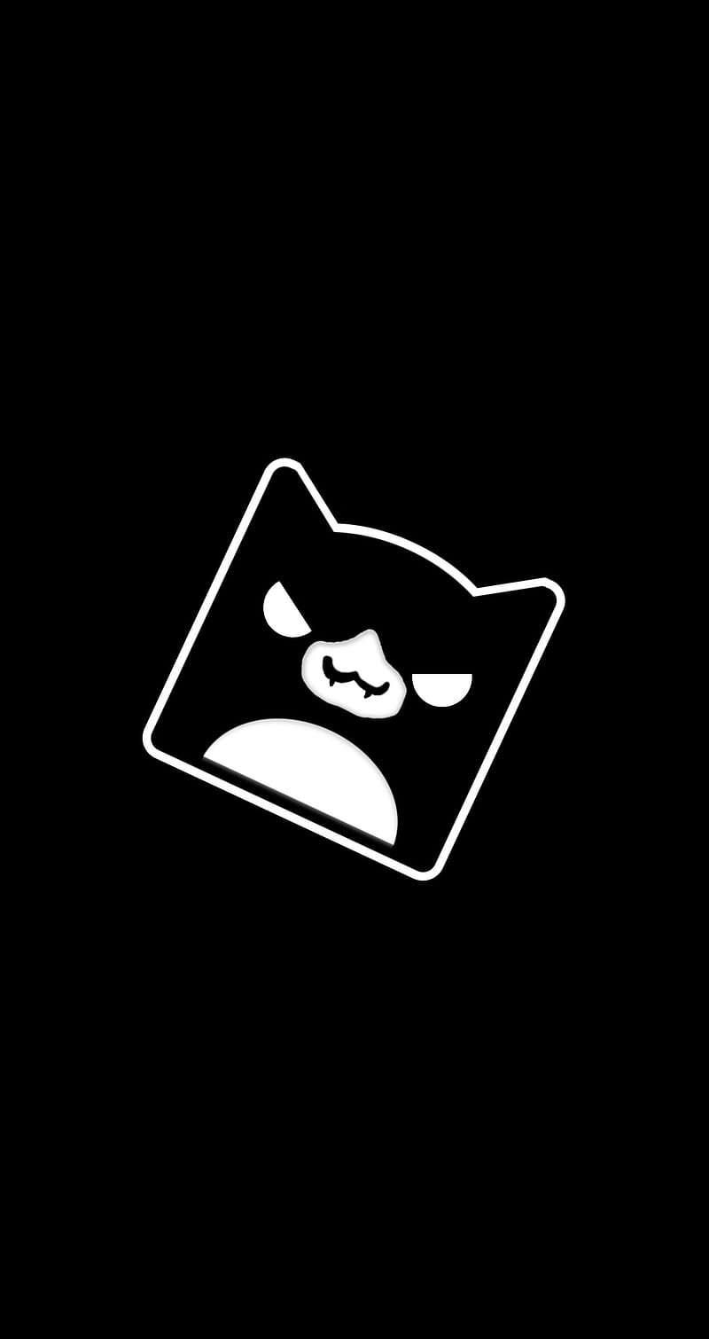 Cat Icon GD Dark, Geometry Dash, HD phone wallpaper | Peakpx