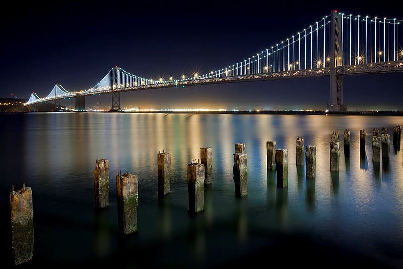Bridges, Ocean, Bridge, California, San Francisco, Bay Bridge, HD wallpaper