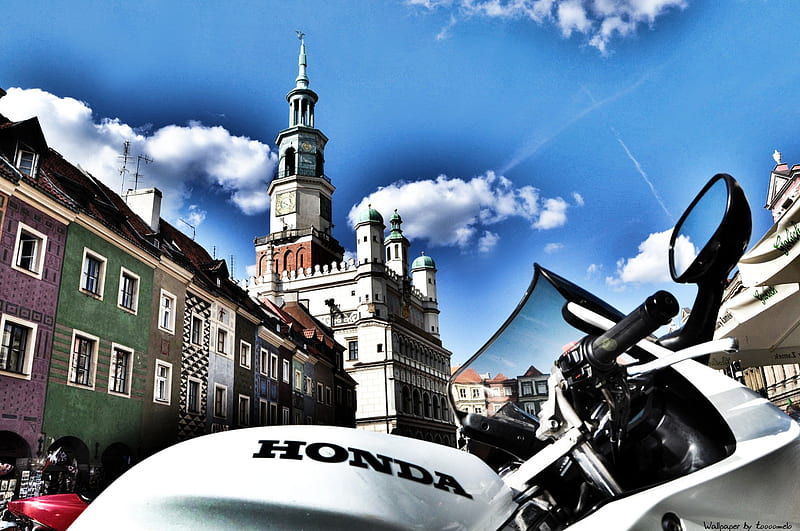 Honda, Poland, Ratusz, Poznan, HD wallpaper