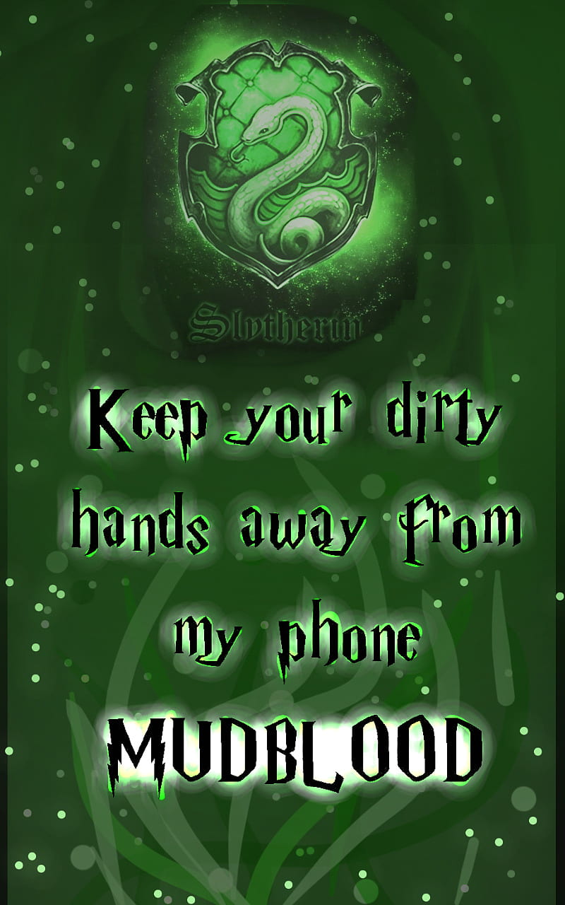 Slytherin no no, harry potter, hogwarts, HD phone wallpaper
