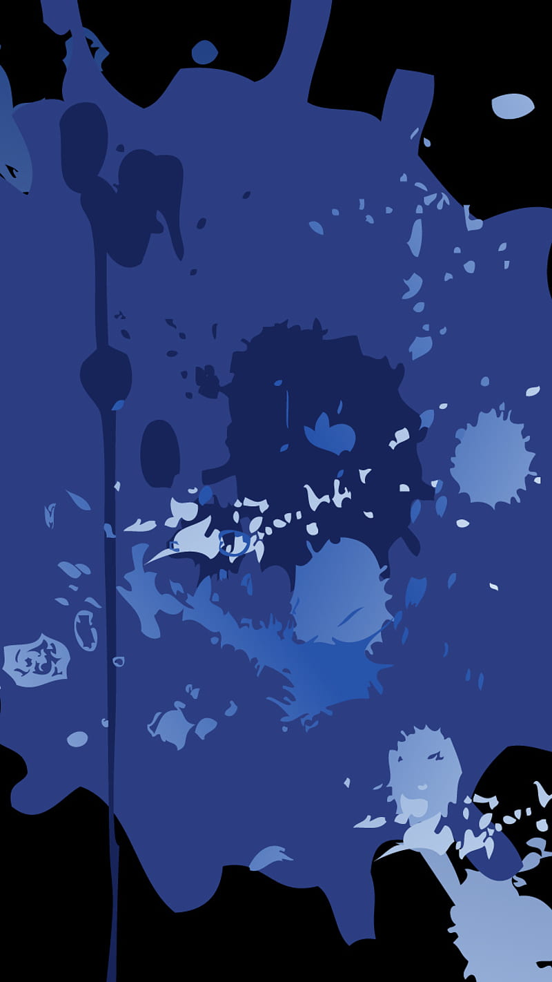 Abstract-Blue-BG, abstract, background, blue, ink, splash, HD phone wallpaper