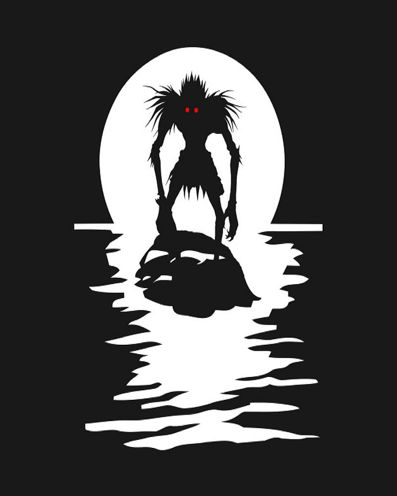 Death Note, ryuk, moon, demon, anime, HD phone wallpaper | Peakpx