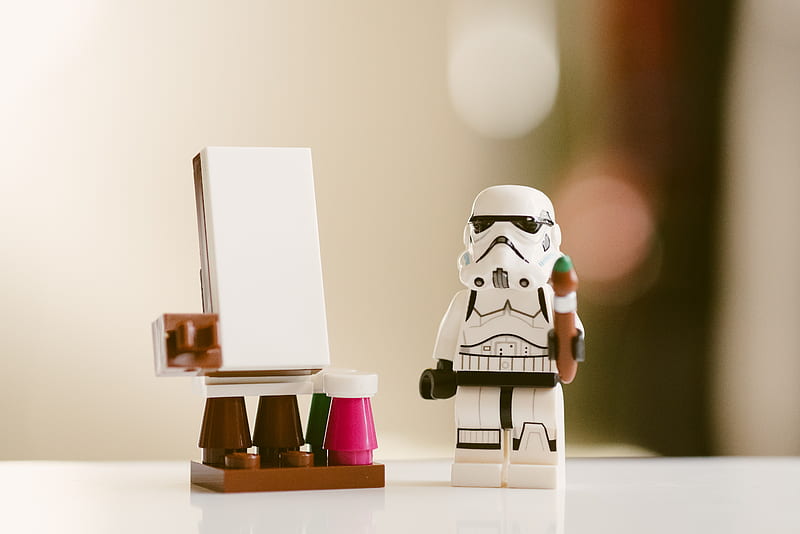 white Stormtroopers minifig, HD wallpaper