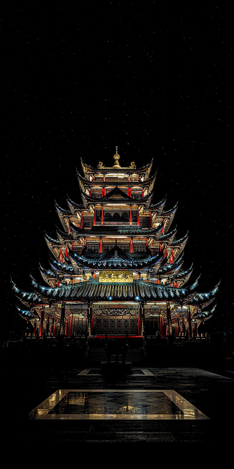 Chinese Temple, sky, art, HD phone wallpaper | Peakpx