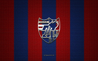 Fc Tokyo Creative 3d Logo Blue Background 3d Emblem Japanese Football Club Hd Wallpaper Peakpx