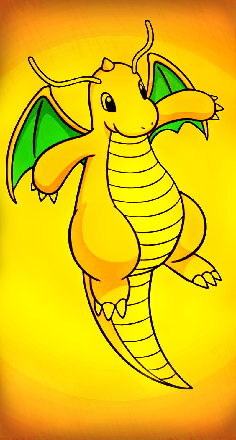 Dragonai Dragonite and Dratini of Pokemon 4K wallpaper download