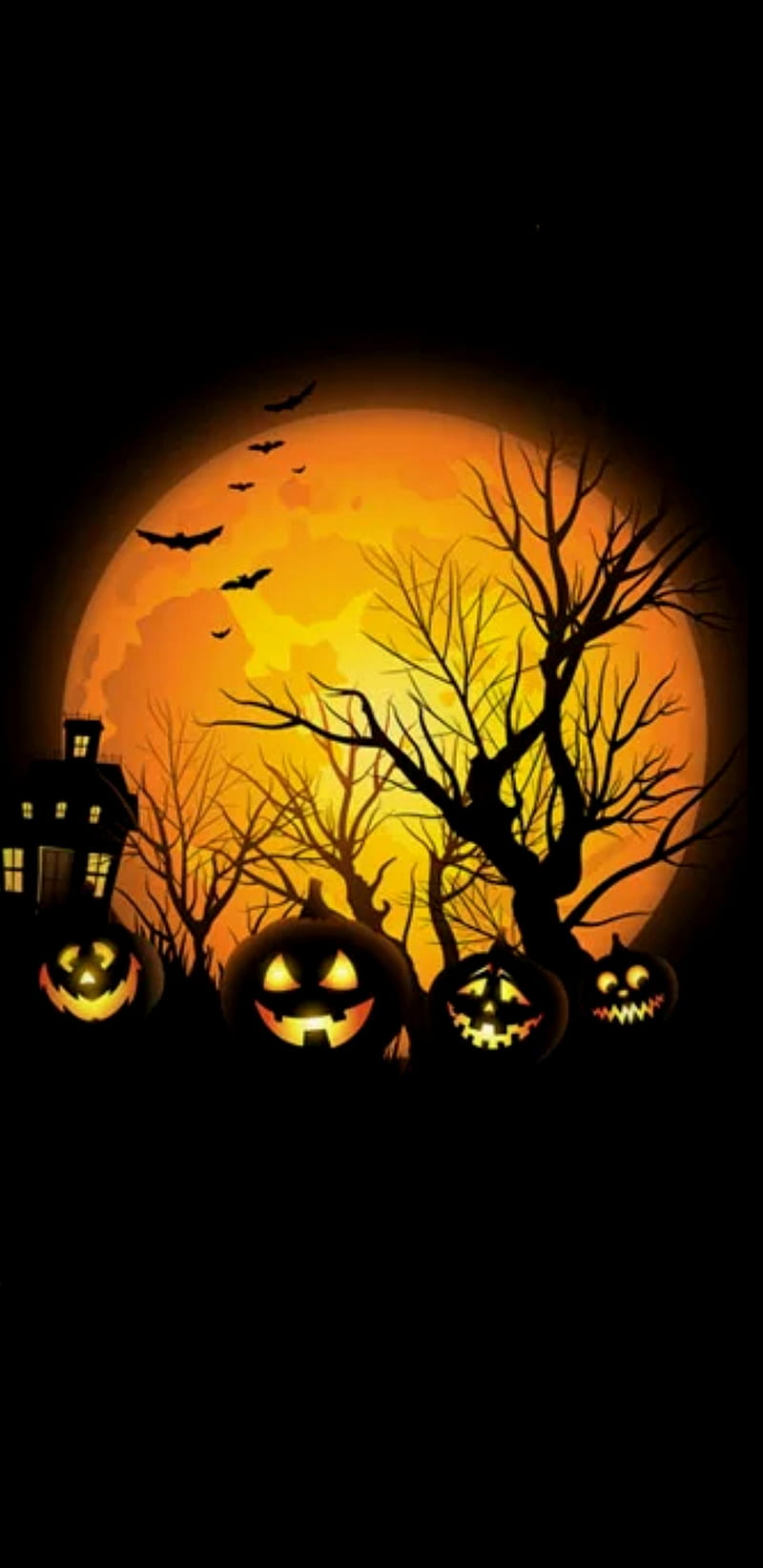Halloween, jack o lantern, pumpkin, HD phone wallpaper