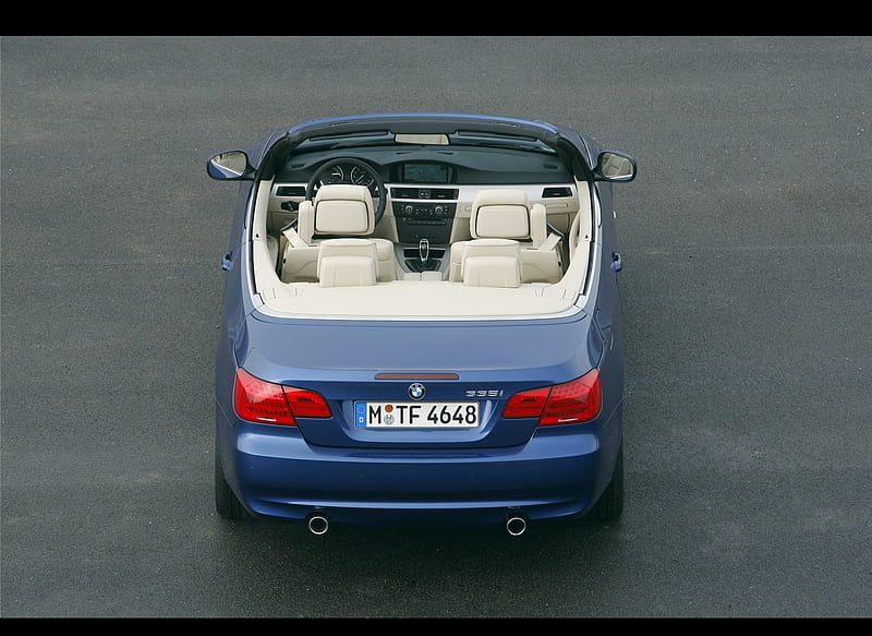 2011 BMW 3-Series Convertible - Top View, car, HD wallpaper | Peakpx