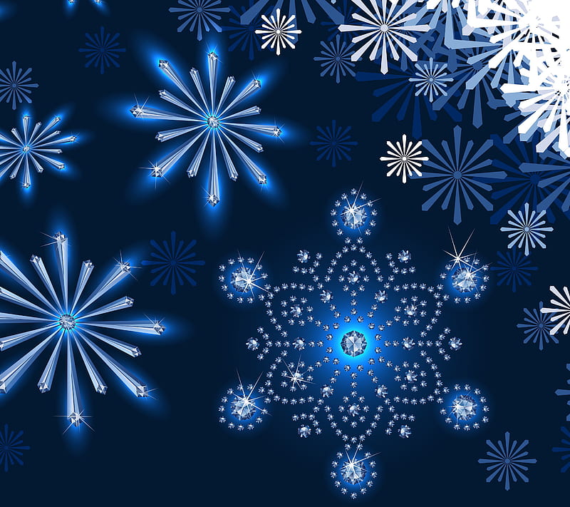 Flakes, season, snow, snowflake, winter, HD wallpaper