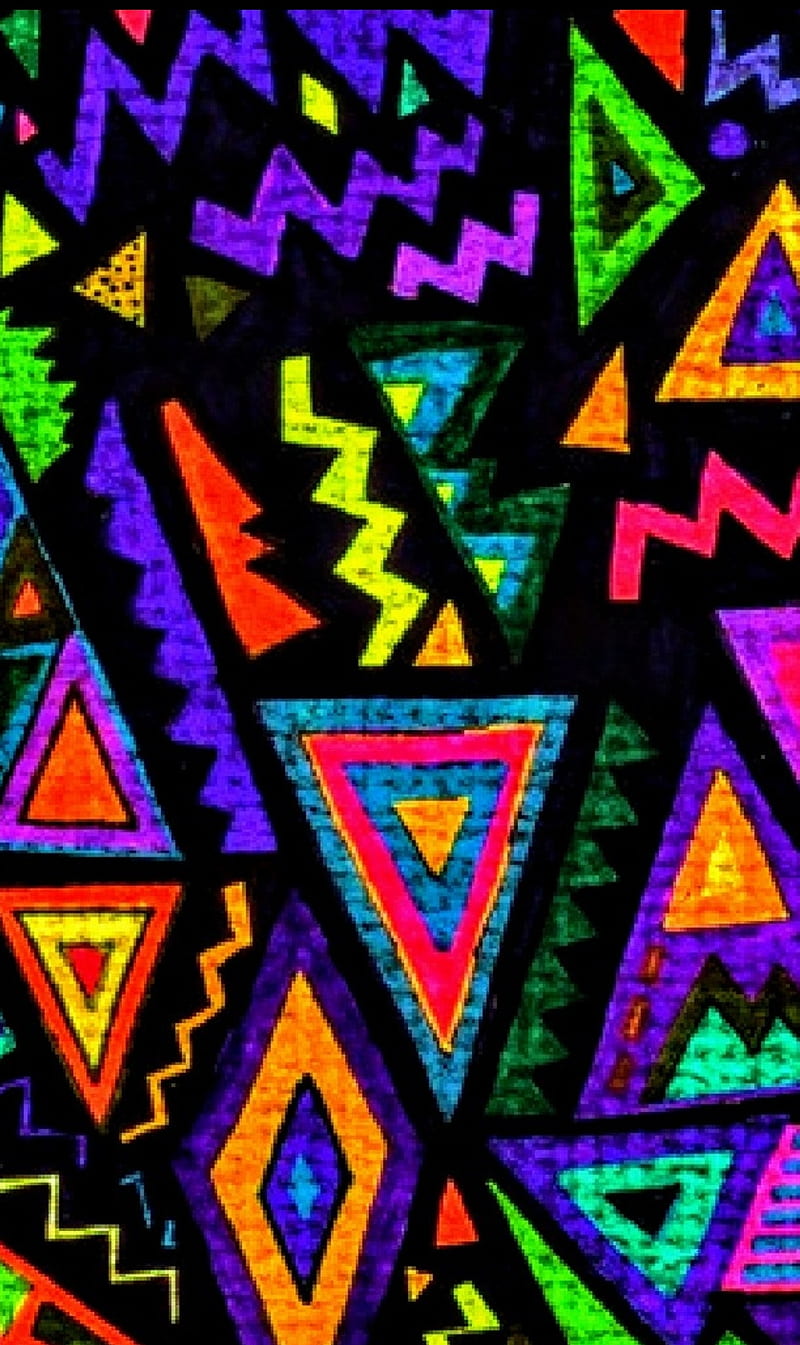 Aztec pattern, pattern, print, HD phone wallpaper