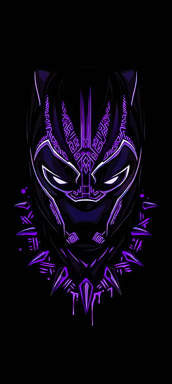 Black Panther, avengers, dark, infinity, logo, marvel, guerra, HD phone wallpaper