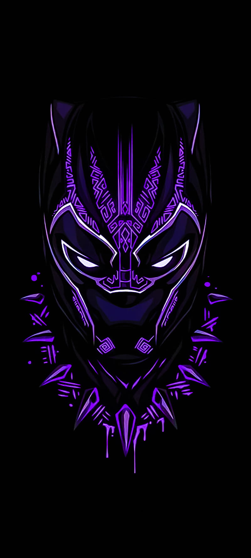 Black Panther Amoled, black panther, marvel, neon, super amoled, HD phone  wallpaper | Peakpx