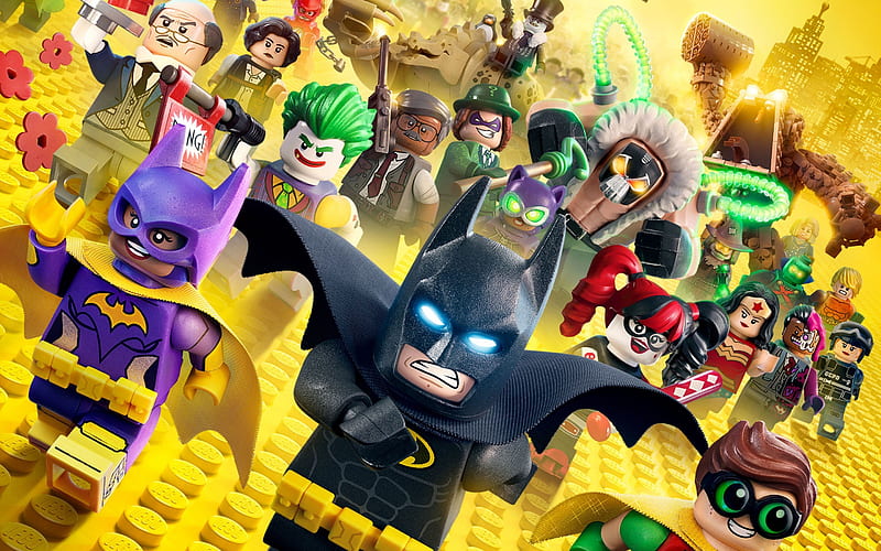 The Lego Batman, 2017 movie, 3d-animation, HD wallpaper