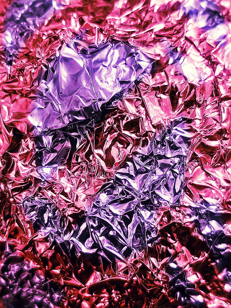 Foil, aluminum, girl, metal, purple, red, rose, HD phone wallpaper