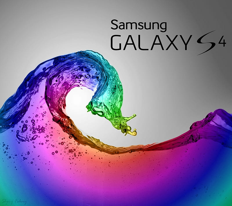 Samsung Galaxy S4, color, wave, HD wallpaper