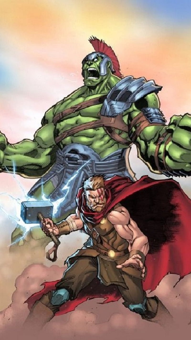 thor vs hulk, hulk, ragnarok, thor, wars, HD phone wallpaper