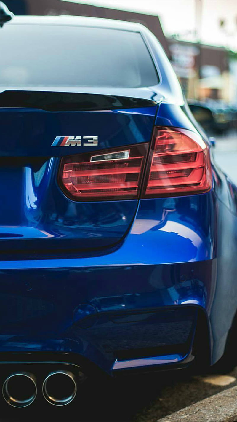 BMW M3, car, f80, rear, sedan, tail light, tuning, vehicle, HD phone wallpaper