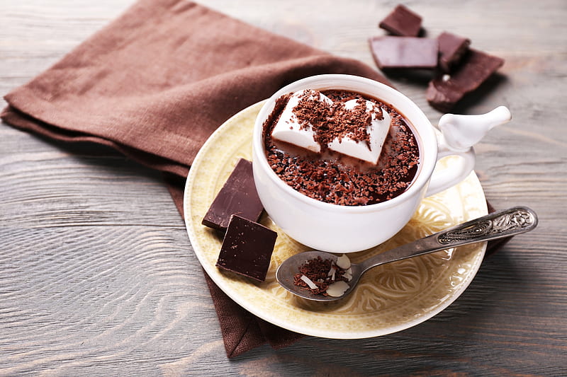 Chocolate Coffee, hot, drink, Coffee, Chocolate, HD wallpaper