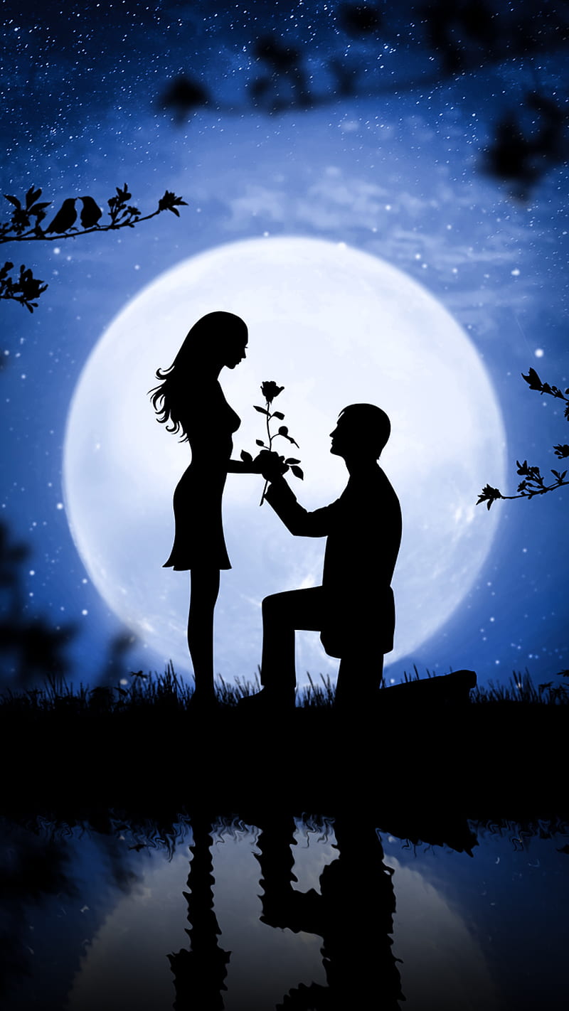 Boy and girl kiss love hd Wallpapers Download | MobCup
