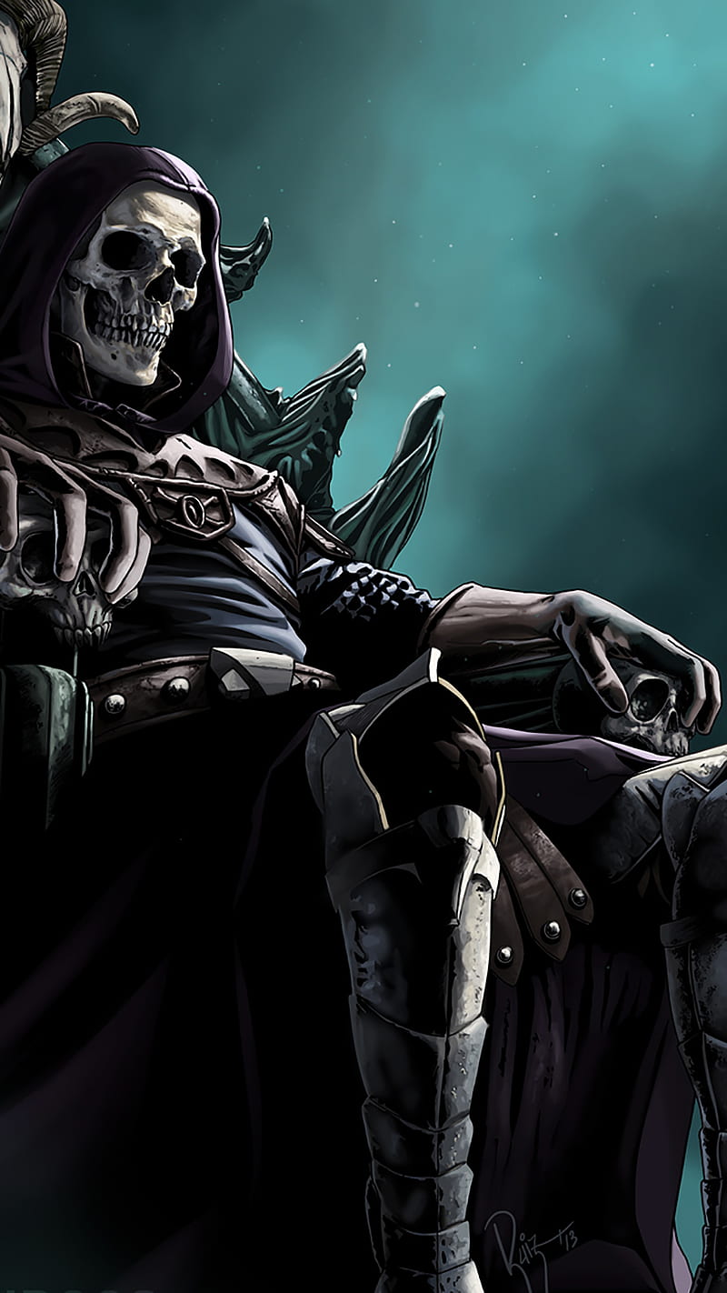 Skeletor : In Black for iPhone 11, Pro Max, X, 8, 7, 6 - on 3, Grim Reaper, HD phone wallpaper