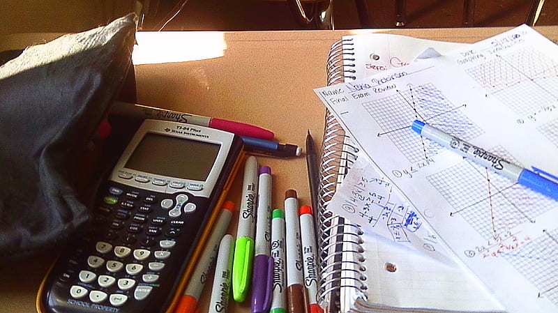 hard at work in math class, markers, class, math, calculators, HD wallpaper