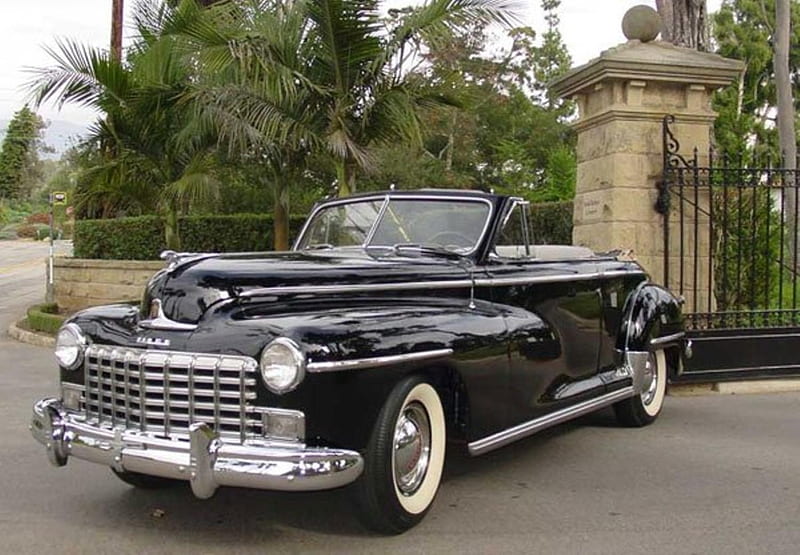 1948 Dodge ...Custom Convertible, bonito, dodge, retro, car, black, convertible, HD wallpaper