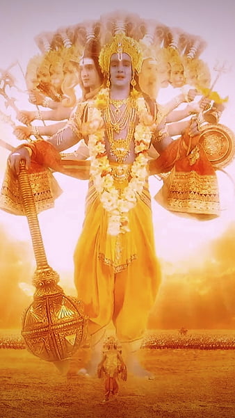 Shri Krishna, arjun, bhagwat geeta, divine, mahabharat, HD phone wallpaper  | Peakpx