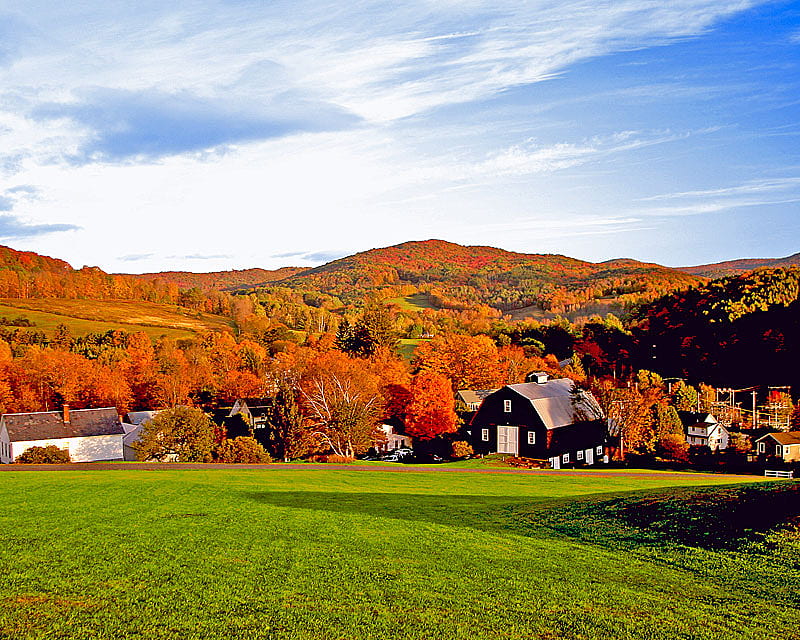 fall colors in woodstock vermont, bonito, outlook, view, gorgeous, HD wallpaper