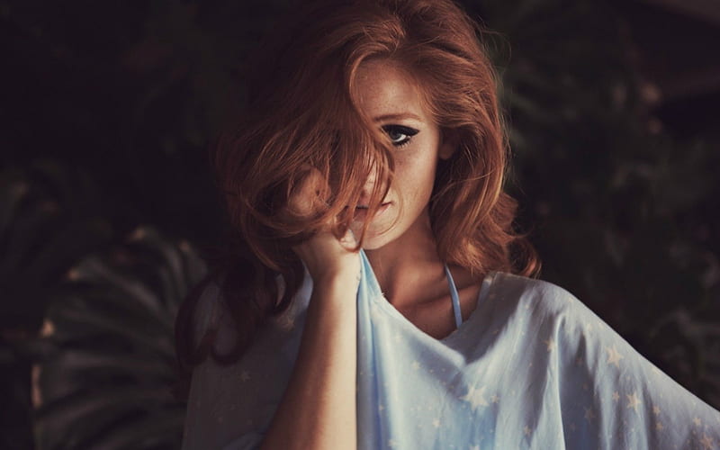 Cintia Dicker Red Model Redhead Bonito Woman Hair Girl Beauty