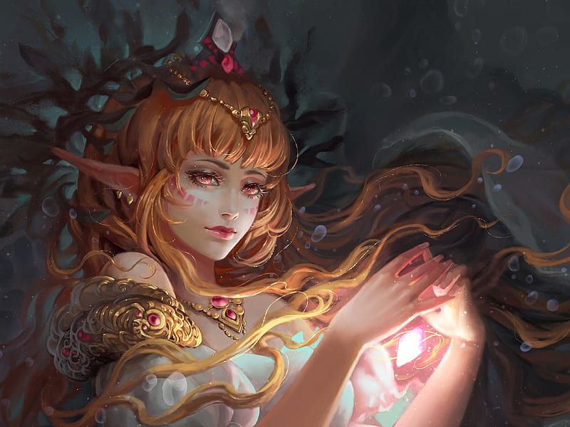 Fantasy girl, hand, fantasy, ly lianyao, girl, HD wallpaper Fantasy girl, hand, fantasy, ly lianyao, girl, HD wallpaper