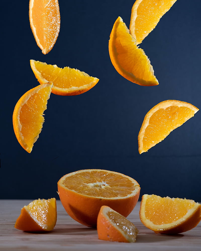 orange, fruit, citrus, slices, juicy, HD phone wallpaper