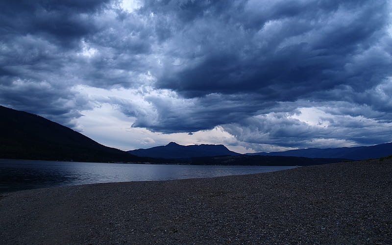 Waves of Anticipation, nature, clouds, overcast, lake, HD wallpaper