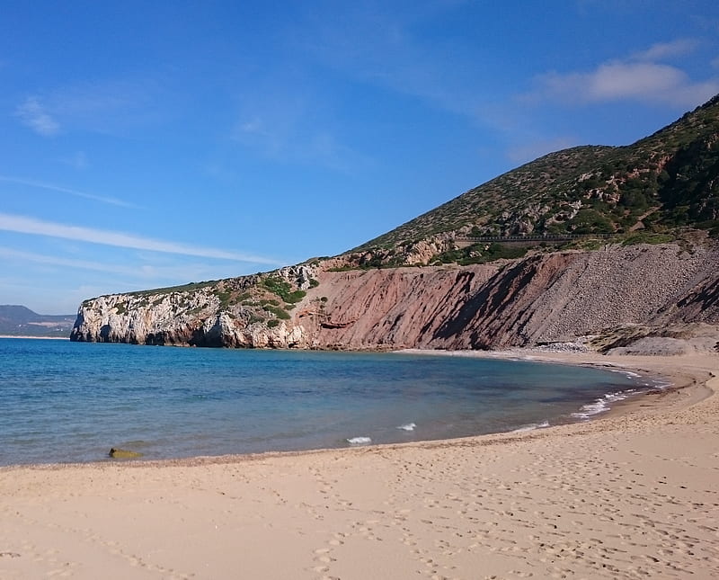 Buggerru, mare, sardegna, sardinia, sea, spiaggia, summer, HD wallpaper