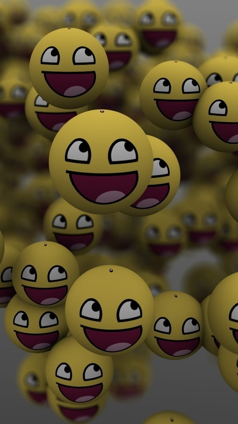 Smile emoji, faces, smiles, yellow, HD phone wallpaper