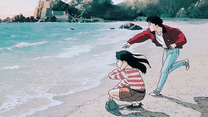 Studio Ghibli Rikako And Taku, Ghibli Winter, HD wallpaper