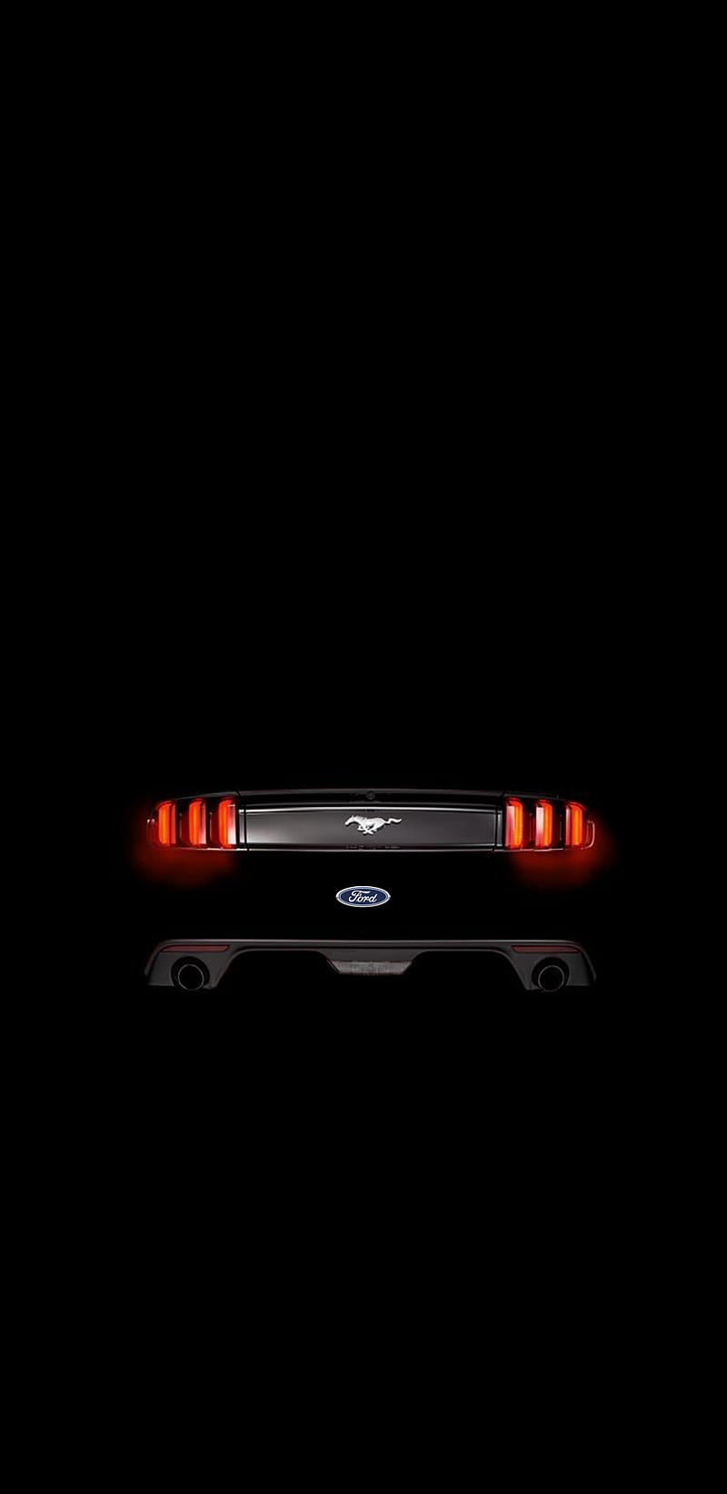 Ford Mustang, black, car, carros, gt, muscle, HD phone wallpaper