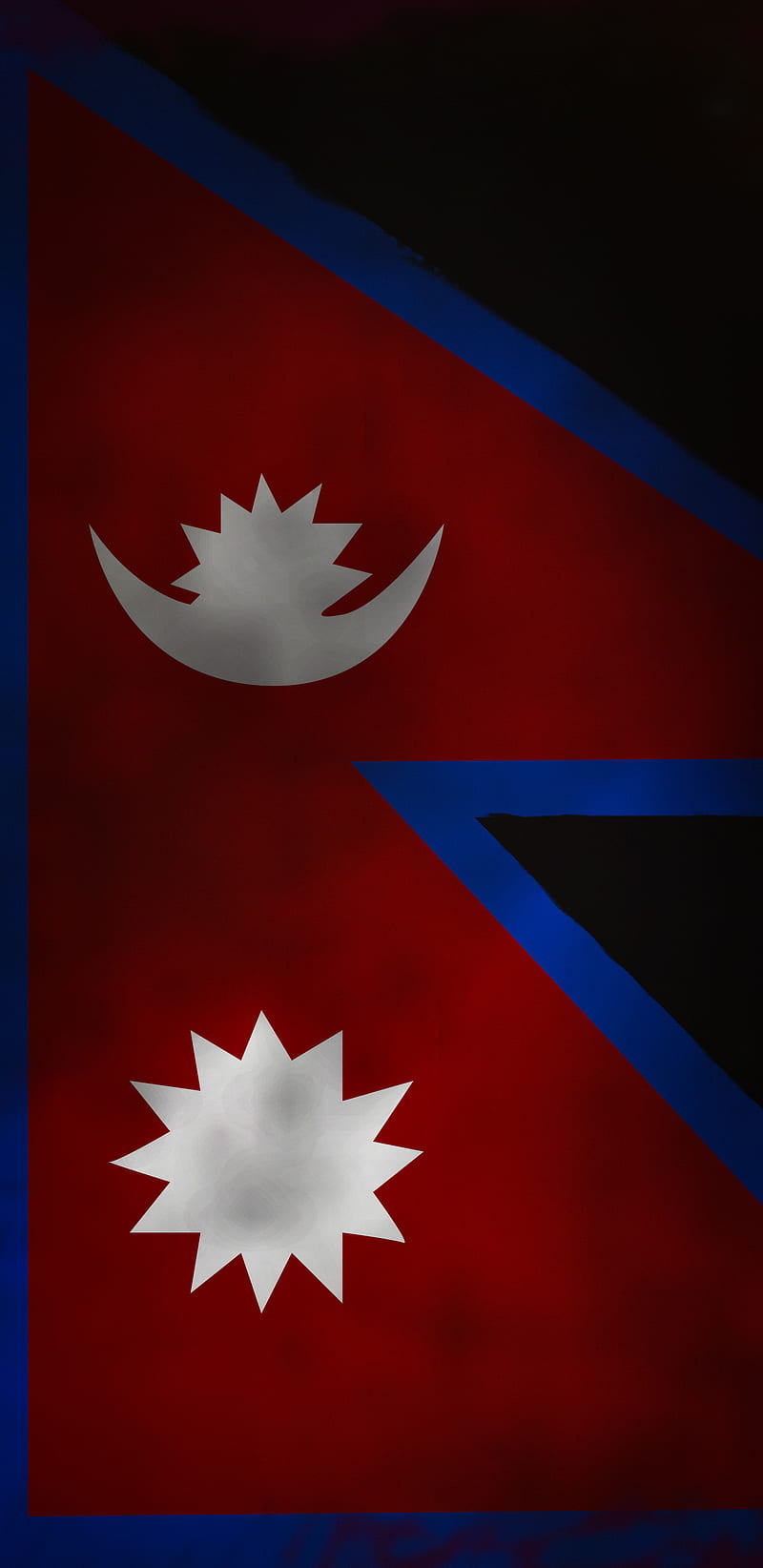 Nepal Flag, country, gorkhali, nepali, red, HD phone wallpaper