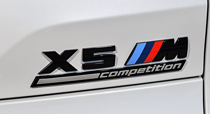 2020 BMW X5 M Competition (Color: Mineral White; US-Spec) - Badge , car, HD wallpaper