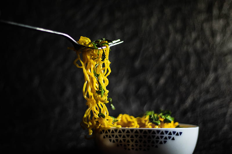Of Noodles On Fork, HD wallpaper