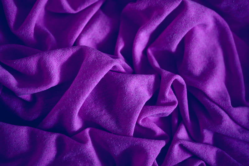 fabric, folds, texture, purple, HD wallpaper