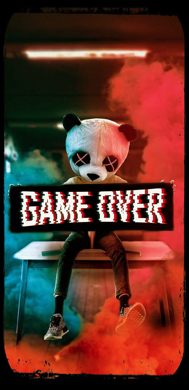Game Over, game over, panda, HD phone wallpaper | Peakpx