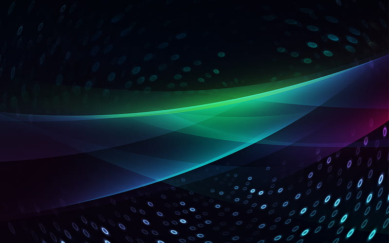 abstract waves, colorful spectrum, curves, creative, darkness, art, HD wallpaper