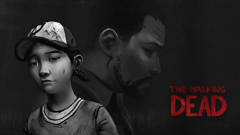 The Walking Dead Lee and Clementine, Clem, The Walking Dead, Clementine, Walking Dead, Lee, HD wallpaper