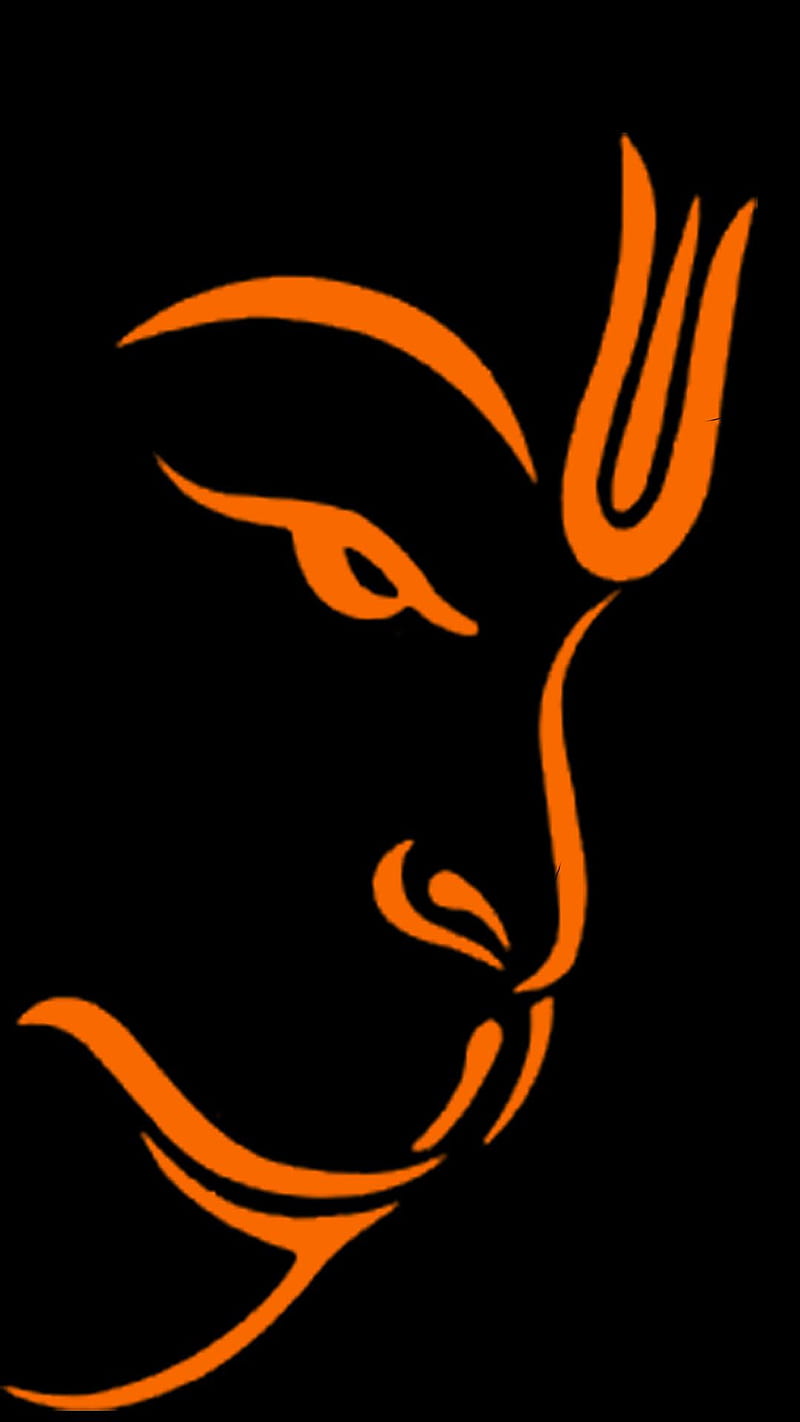 Devotion Embodied: Shri Hanuman Ji Glass Wall Art – Dharayati