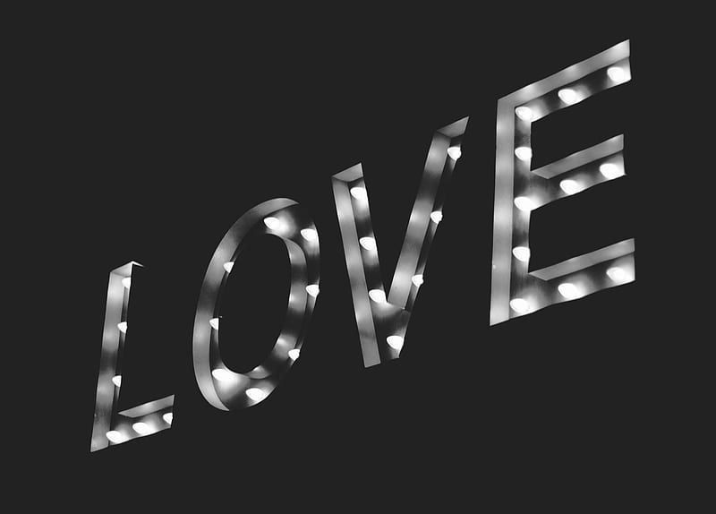 LOVE LED signage, HD wallpaper