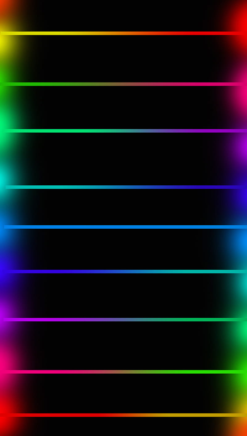 rainbow lines, edge, HD phone wallpaper