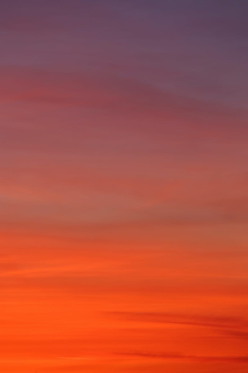 sunset, sky, red, orange, HD mobile wallpaper