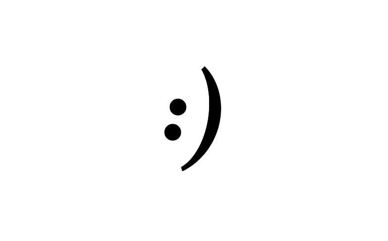 Smiley Ultra, Artistic, Typography, Happy, background, Face, Symbol, Smiley, Minimalism, Word, cheerful, HD wallpaper