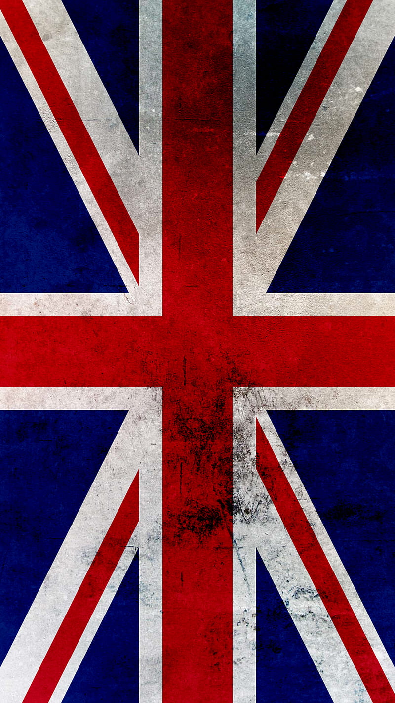 Flag of UK, england, flag, grunge, uk, HD phone wallpaper
